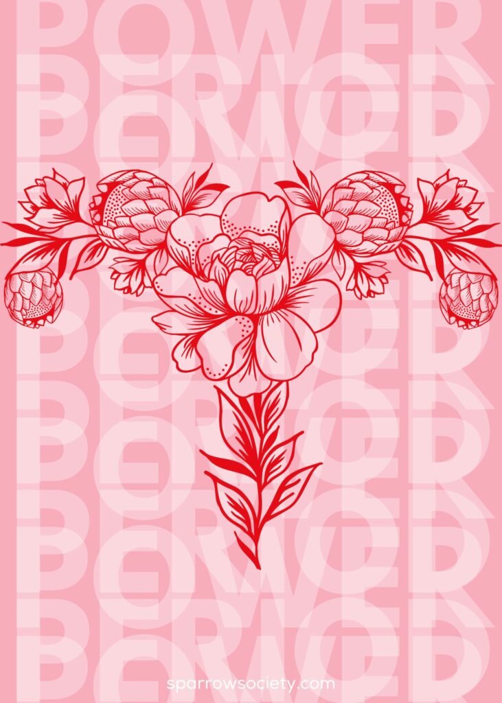 merch-Period-Power-Uterus-Poster-pink-scaled